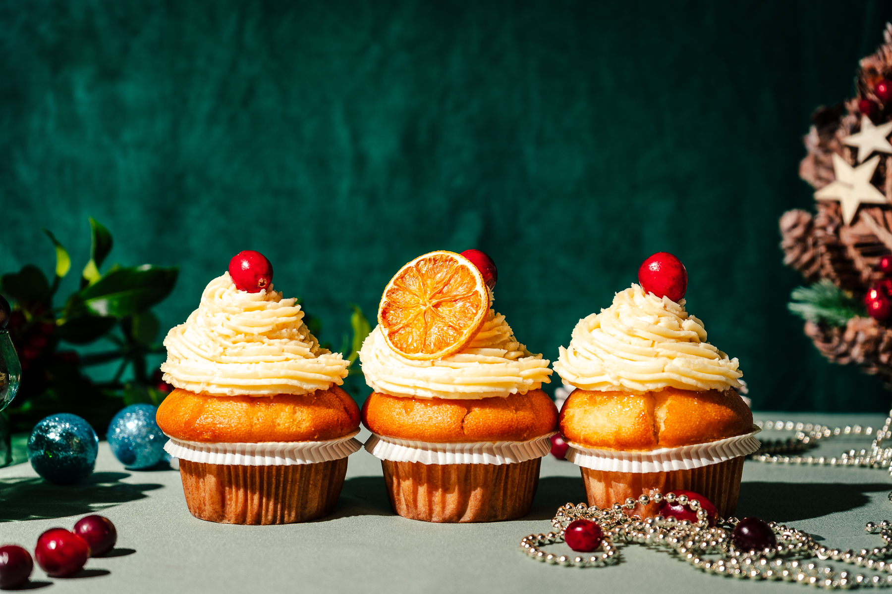 Weihnachtliche Cupcakes